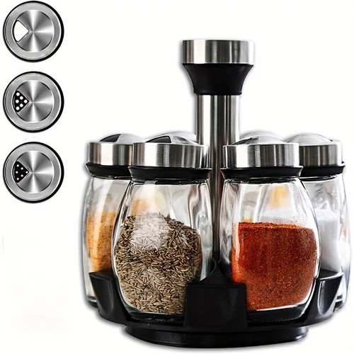 Piece rotating spice rack - piece,
