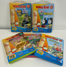 5 X VTECH LEARNING SYSTEM WHIZ KID PACKS CD CARTRIDGE BOB THE BUILDER THOMAS