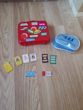 vintage sindy travelset- suitcase, travel bag plus passports and ticketsluds