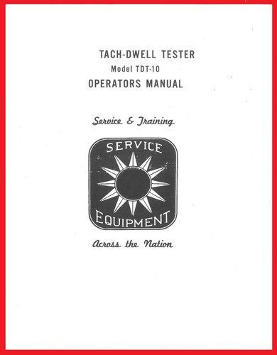 Sun tach dwell tester - tach,