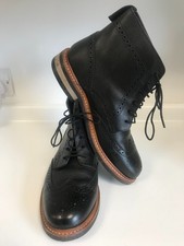 Samuel Windsor Handmade Rubber Soled Oxford Boot Used UK size 8 1/2 Free P & P