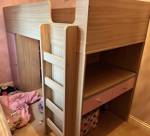 Pink pine mid sleeper cabin - pink, &