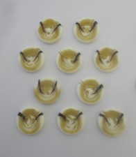 10 x Aran Buttons 2 Sizes 15mm