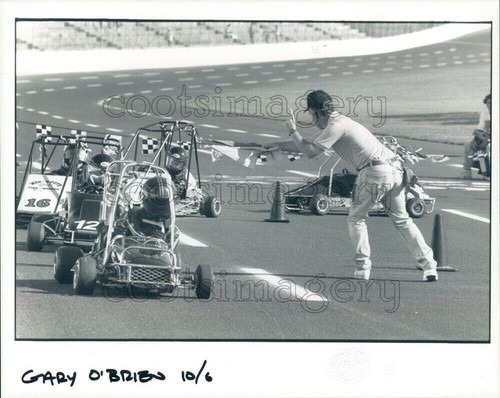 1990 press photo midget car - press,