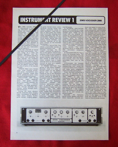 Ems vocoder 2000 product - ems,