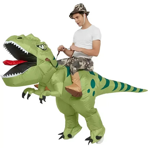 Animal cartoon riding rex - cartoon,