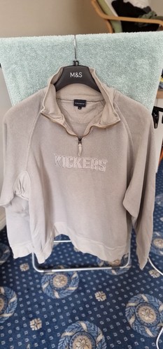 Kickers beige sweatshirt - sweatshirt,