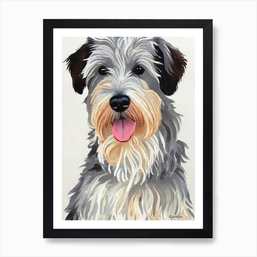 Sealyham terrier watercolour - sealyham,