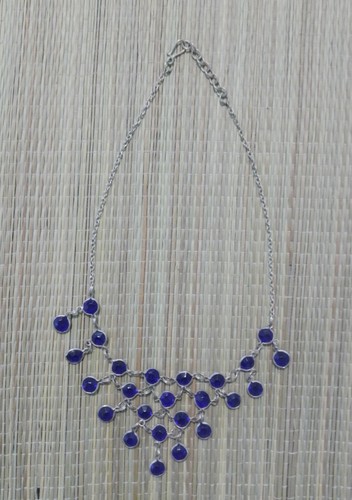 Bib necklace multi - necklace, glass