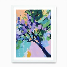 Lilac Tree 1 Art Print Framed