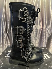Demonia Size 4 Black Vegan
