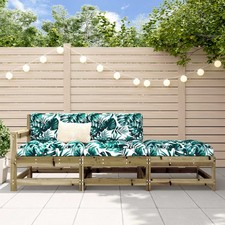 Solid Pine Corner Garden Sofa