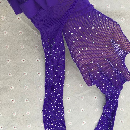 Women crystal fishnet - fishnet, stocking
