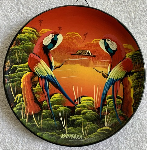 Vtg peru plate - plate, artist
