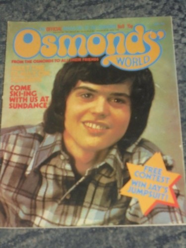 Osmonds world magazine issue - magazine,