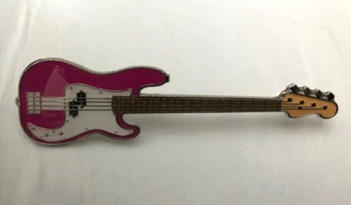 Fender bass guitar pink enamel - guitar,