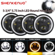 4Pcs 5.75" Round LED