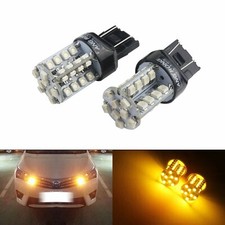 2x Amber T20 7440 W21W 7443 W21/5W LED Indicator Turn Signal Parking Light Bulb