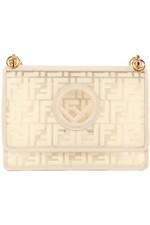 FENDI ECRU KAN I LARGE FF PVC