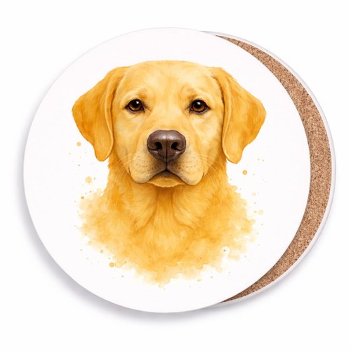 Yellow labrador coaster brew - labrador,