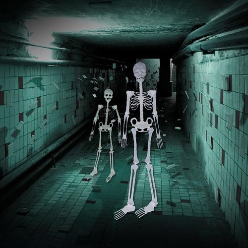 Glowing skeleton - glowing,