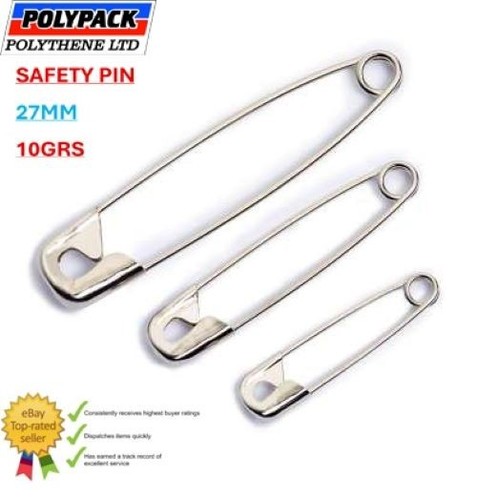 Safety pin 27mm 10gross - 27mm, 10gross(1440)