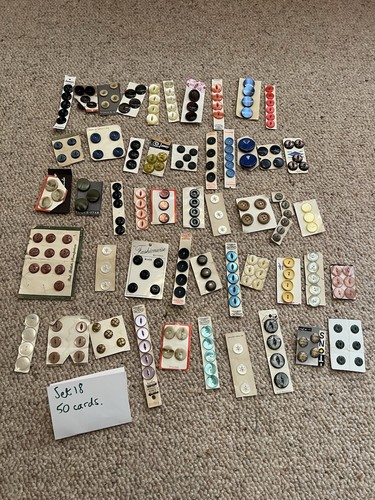 Sets vintage buttons - 50, of