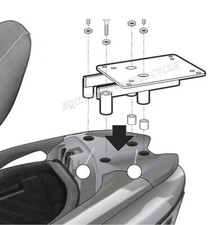 Suzuki Burgman 400 rear rack AN400 luggage carrier 06-16