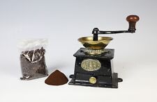 Antique Victorian J&W Findlay Iron Coffee Mill / Grinder