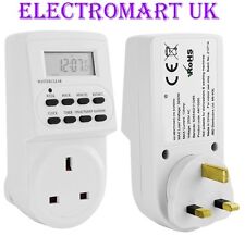 ELECTRONIC 24 HOUR 7 DAY 13A MAINS PLUG IN DIGITAL TIMER TIME SWITCH SOCKET 