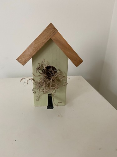 Solid wooden bird house - solid,