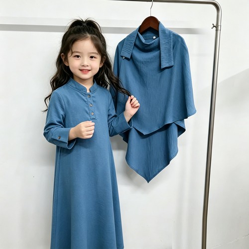 Muslim girls kids prayer - muslim, dress