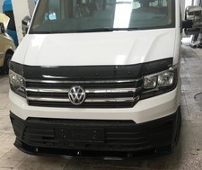 FITS VW CRAFTER 2016-2025 LOWER GLOSS BLACK SPLITTER SPOILER BUMPER LIP