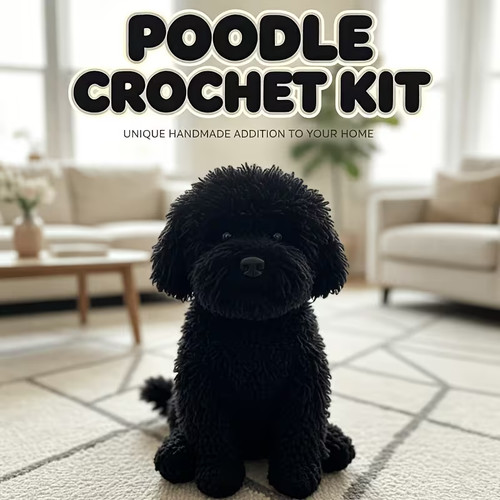 Beginners crochet kit black - beginners,