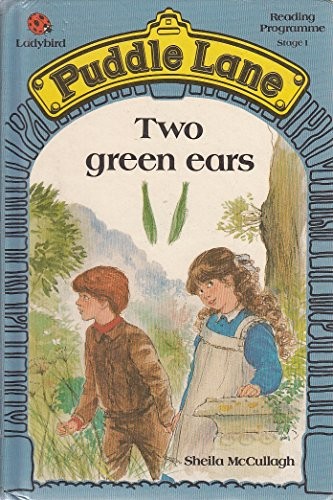 Two green ears puddle - ears, (puddle