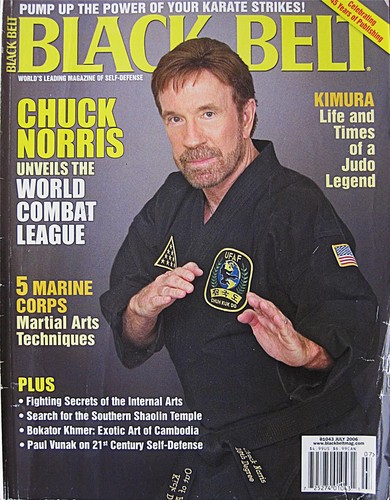 Black belt magazine chuck - belt,