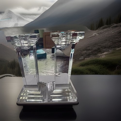 Crystal candle holder sticks - holder,