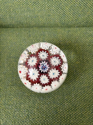 Millefiori glass paperweight - glass,