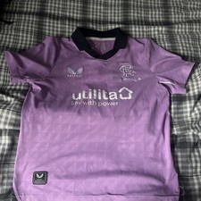 Castore Glasgow Rangers FC 150th Anniversary Football Top Size Medium Boys