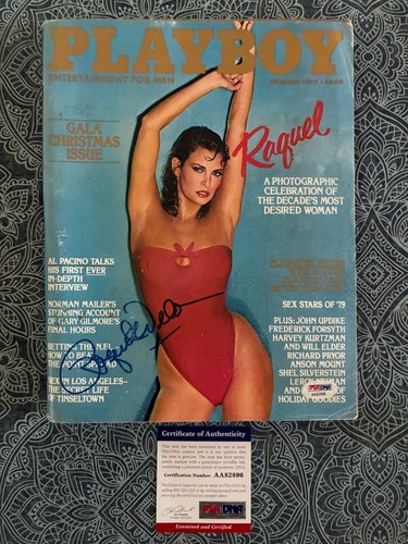 Raquel welch signed playboy - welch,