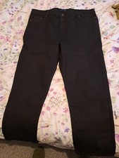 Mens Black Cotton Trader Jeans