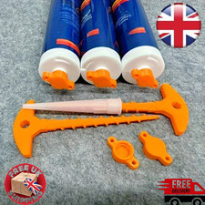 Silicone Sealant Cap Remover Tool Caulk Tube Nozzle Opener Resealer DIY Kit