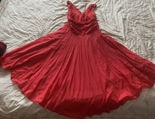 Marilyn Monroe Style Red Monsoon Dress ( Size 8 ) 