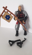 Vintage TMNT Castle Guard Samurai 1993 (Playmate) with flag, spear and stirrups 