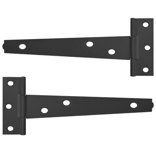 Black tee hinges 15cm door - tee,