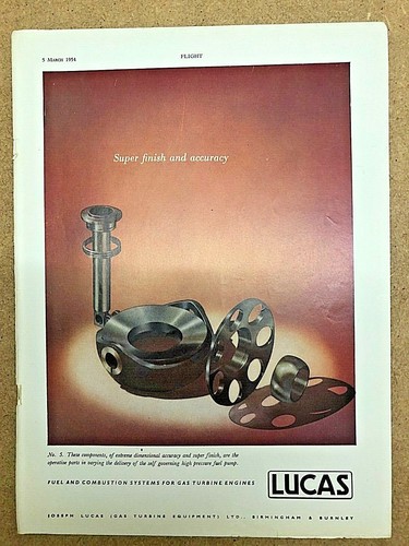 1954 aircraft advert lucas - aircraft,