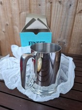 vintage phesant pewter tankard