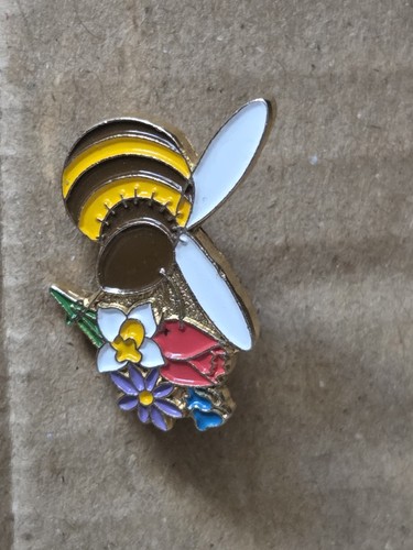 Enamel bumblebee brooches - enamel,