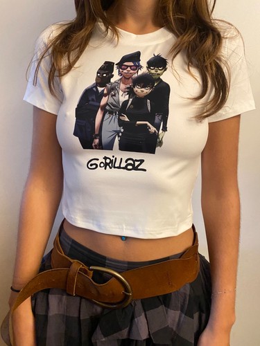 Cropped shirt gorillaz - cropped, t-shirt-