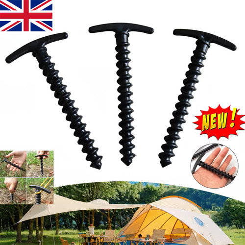 Tent pegs screw hard - in,